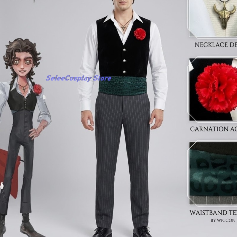 Men Accessories For Suit - Costume Cosplay per Adulti del Gioco