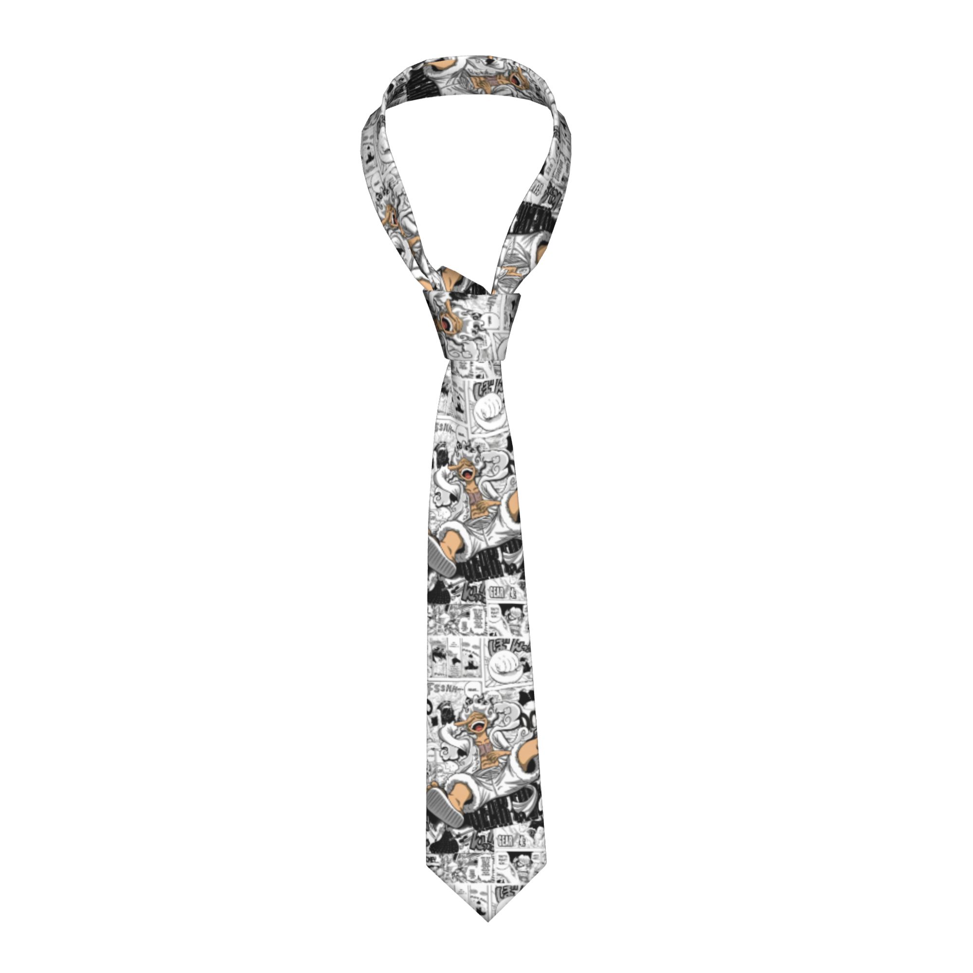Men'S Accessories Office - Cravatta Unisex in Seta Stile Anime