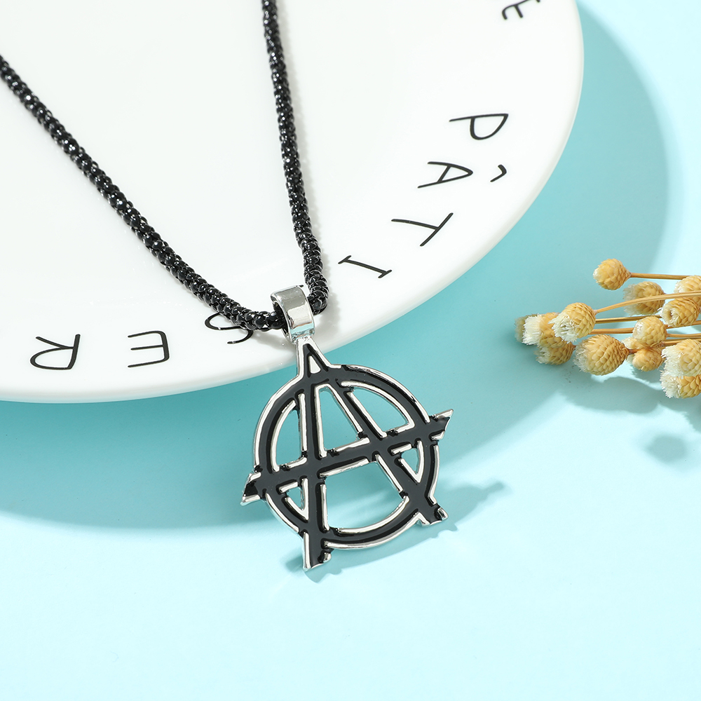 Men'S Accessories Vintage - Collana con Simbolo Lettera A dei