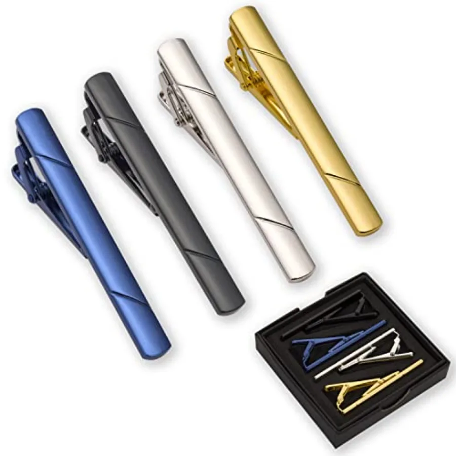Men Accessories For Suit - 4 fermagli per cravatta da uomo