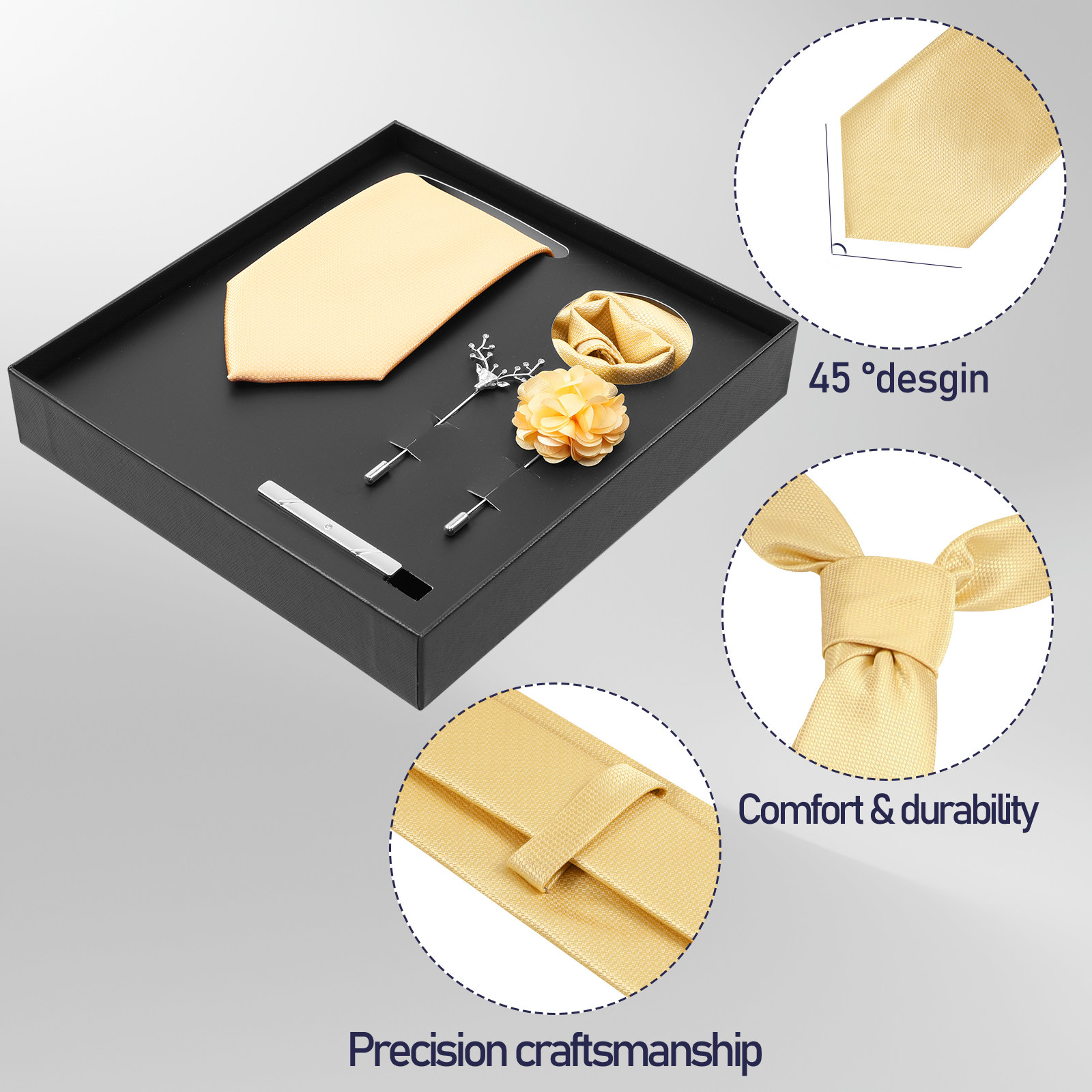 Set di 5 Cravatte da Uomo: Cra - Men Accessories For Suit recensione e prezzo