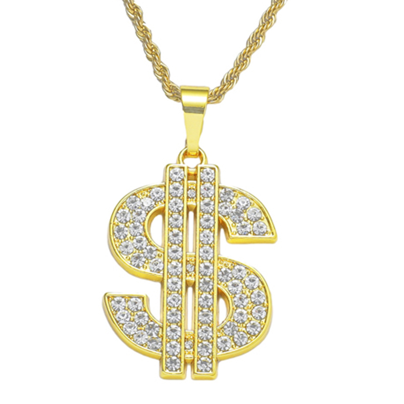 Collana con segno del dollaro  - Men Accessories Singapore recensione e prezzo