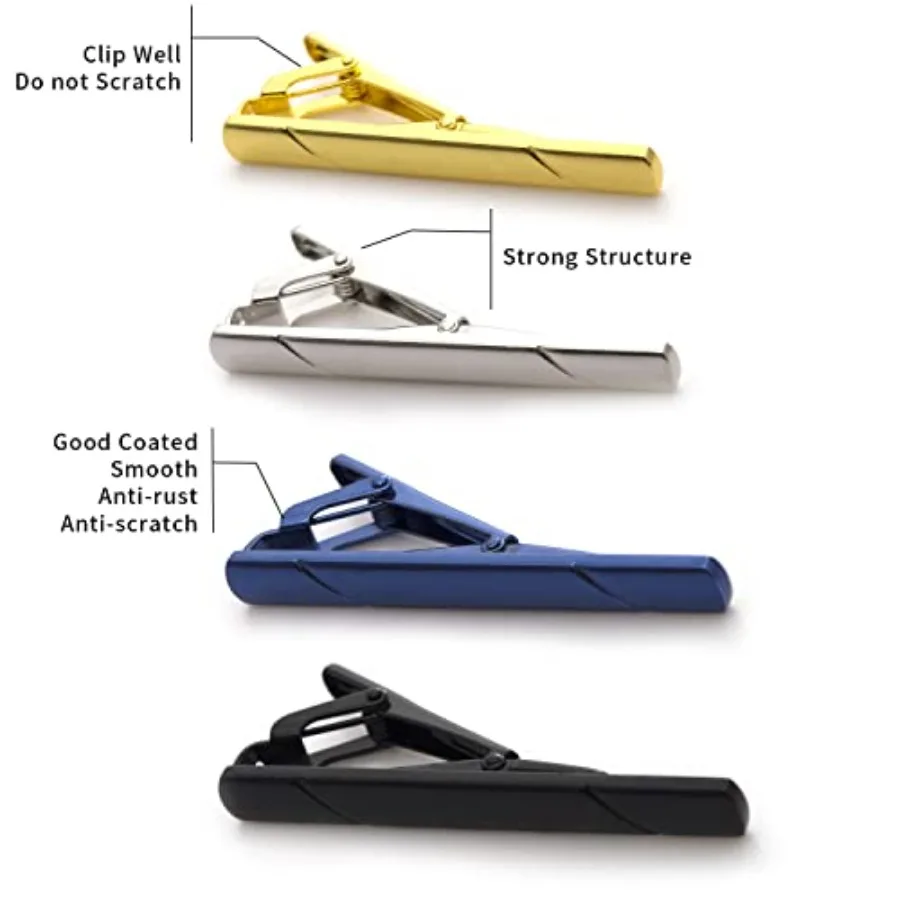 4 fermagli per cravatta da uom - Men Accessories For Suit recensione e prezzo